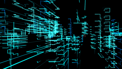 5G線條城市信息化科技線條背景_3840X1440_高清視頻素材下載(編號:4360045)_舞臺背景